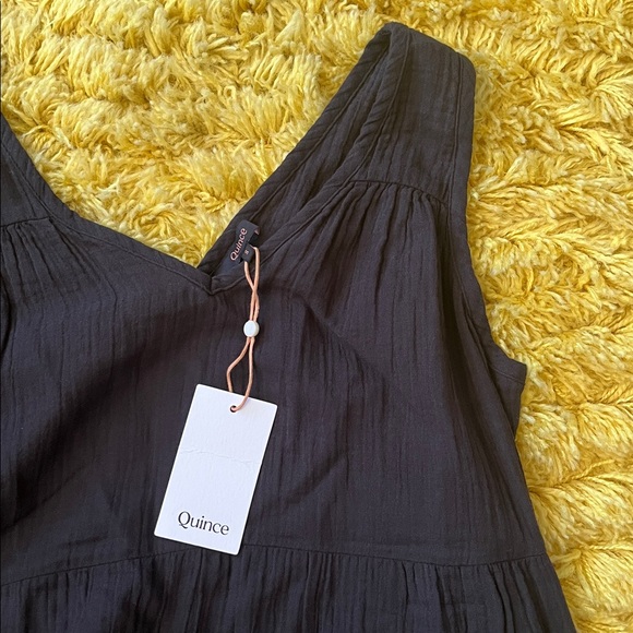 100% Organic Cotton Gauze Tiered Maxi Dress - Picture 5 of 5